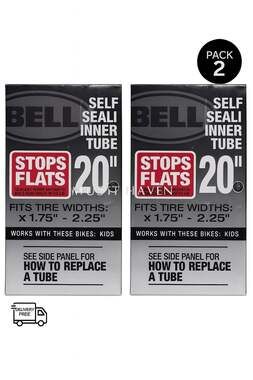 Bell Sports Stops Flats Bike 20" Tube - Pack 2 Box